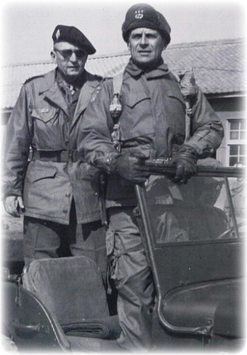General Ridgeway with Ralph Monclar during the Korean War.