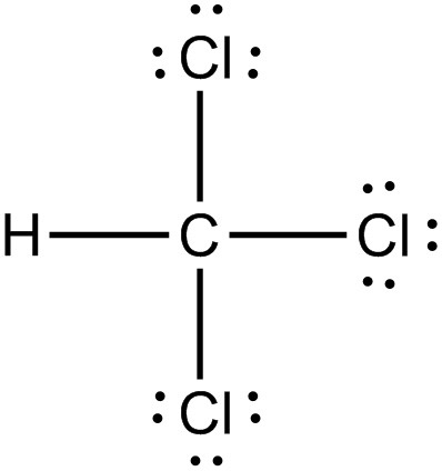 좋은 습관 :: 클로로포름(Chloroform, CHCl3)의 루이스 구조.